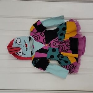 DISNEY STORE NIGHTMARE BEFORE CHRISTMAS SALLY DRESS COSTUME 9 12 MONTH INFANT